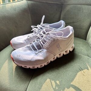 White Athletic Running Shoes by On